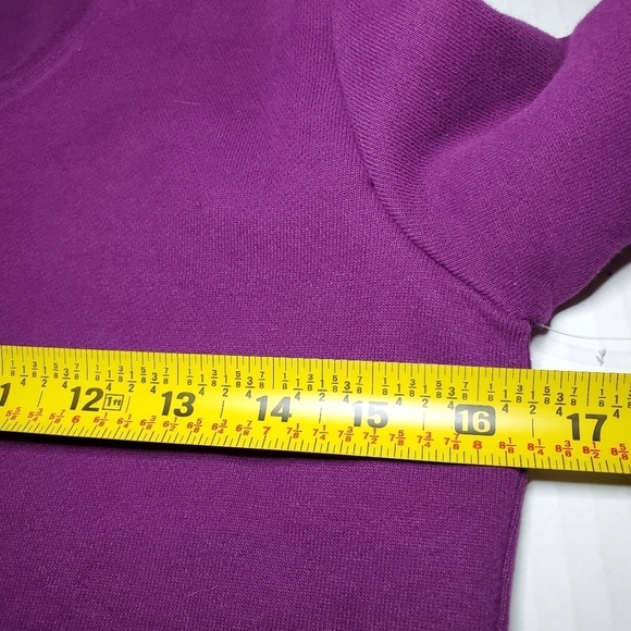 ATHLETA GIRL “Inner Strength” Funnel Neck Sweatshirt Purple Sz 10 - Picture 8 of 8